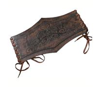 Générique Serre-taille médiéval en relief avec sangle réglable pour costumes de cosplay et représentations théâtrales Ceinture de styles victoriens en relief