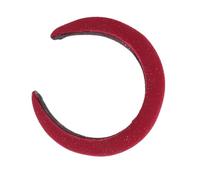 Générique Serre-tête Large Cuir et Éponge Rouge Brillant Bandeau Cheveux Femme à Bordure Large Accessoire Solide et Créatif pour Fêtes et Usage Quotidien