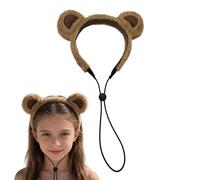 Générique Serre-tête oreilles d'ours - Bandeau animal en peluche mignon - Serre-tête mignon à oreilles d'ours - Pour femmes filles Maquillage Soins du visage Fête Anniversaire