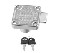 Générique Serrure à Clé en Acier Inoxydable pour Tiroirs et Armoires Verrou de Sécurité Métallique pour Boîtes Électriques Protection Fiable pour Meubles de Bureau et Rangement