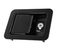 Générique Serrure à Loquet pour Armoire Électrique Verrou Encastré Robuste pour Portes de Coffrets Serrure de Remplacement pour Armoires et Panneaux de Distribution Noir