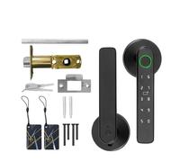 Générique Serrure Connectée 5 En 1 For La Maison, Compatible Avec Tuya, Déverrouillage Par Empreinte Digitale, Application De Contrôle À Distance Et Carte À Puce.(5 in 1 Lock)
