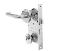 Générique Serrure de Porte Coupe-Feu en Acier Inoxydable 1 Ensemble avec Cylindre Antivol Verrou de Sécurité pour Évacuation D’Urgence Serrure Robuste pour Portes de Couloir et Issues de