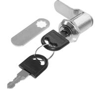 Générique Serrure de Sécurité pour Armoire et Tiroir avec Clé Verrou à Came 5/8 en Alliage de Zinc Pack 1 Pièce pour Bureau Maison Boîtes aux Lettres et Rangement Sécurisé