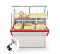 Générique Serrure de Sécurité pour Porte Coulissante en Verre avec Clé Verrou Antivol pour Congélateur et Vitrine Mécanisme Coulissant Solide en Acier Usage Professionnel pour