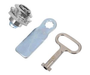 Générique Serrure en Alliage de Zinc pour Armoire Électrique, Kit de Verrouillage à Came Clé, Cylindre S pour Boîtier Compteur, Poubelle et Armoire de Sécurité, Protection Anti-corrosion,