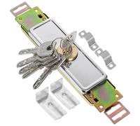 Générique Serrure Verticale pour Portes à Enroulement Loquet Métallique Renforcé avec 6 Clés Serrure de Porte de Garage Antirouille Sécurité Solide pour Installation Intermédiaire