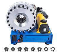 Générique Sertisseuse hydraulique Manuelle avec 8 Matrices, pour tuyaux de 10 à 31 mm, Outil pour Applications industrielles et réparations Automobiles