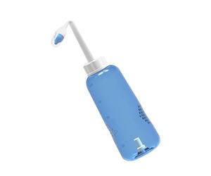 Générique Serum Physiologique Bouteille 500ml en Plastique 2 Buses pour Lavage Nasal, Contrôle du Débit D'eau, Adapté aux Adultes et Garçon et Filles