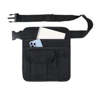 Générique Server Waist Pouch - Utility Money Bag | Waiter Serving Apron Bags With Multi-Pocket Storage, Durable Nurse Organizer Belt,Practical Working Tool For Hospitality, Adjustable Strap Canvas