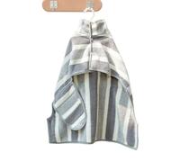 Générique Serviette Bain Chien - Microfibre 80x60cm | Couverture Toilettage Rayée Absorbante | Peignoir Séchage Rapide pour Plage Douche Chiot Salon Toilettage Maison Voiture Après Natation