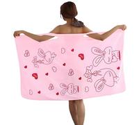 Générique Serviette de Bain Femme Absorbant et Confortable Peignoir de Sauna Spa Séchage Rapide Robe de Chambre Sortie de Bain en Peluche Serviette de Sauna Court Bathrobe avec Poches