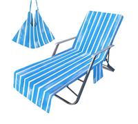 Générique Serviette Housse pour Chaise Longue | 211 x 74 cm Microfibre à Séchage Rapide et Pliable - Housse de Chaise Longue | pour Extérieur Jardin Bain De Vacances