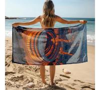 Générique Serviette Microfibre Plage 80X160 Cité Orange