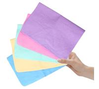 Générique Serviette Sèche pour Animaux PVA Imitation Daim 5 Pièces, Ultra Absorbante et Rapide à Sécher, Légère et Portable, pour Toilettage Chien et Chat, Lavable en Couleur Aléatoire