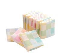 Générique Serviettes de Toilette Bain Nettoyage Délicat Lot de 3 Couleur Aléatoire en Coton Double Couche, Douces et Hautement Absorbantes pour Bébé Peau
