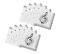 Générique Serviettes en Papier Décoratives Blanches 60pcs Notes de Musique Matériau Papier Pratique pour Fête Dessert et Décoration Musicale