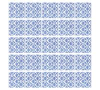 Générique Serviettes en Papier Décoratives Porcelaine Bleue 80 Feuilles Motif Imprimé pour Mariage Fête Dîner Hôtel Fournitures de Vacances Serviettes de Table Festonnées
