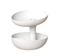 Générique Serving Bowl, Detachable Candy Tray, Double Layer, Multi Functional Snack Organizer, Built in Phone Holder and Vase Feature, Party Decor for Shelf Display, Bedroom Storage, Autumn Fun