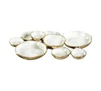 Générique Serving Bowls - Dessert Plate And Serving Platter, Decorative Nine-Grid Dessert Plate | Cluster Of 9 Servings Bowls | For Snacks Nuts Chips Fruit Candy Meals Appetizers Dining Room Parties