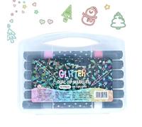 Générique Set de 12 Marqueurs Pinceau Double Embout - Surligneurs à Encre Vibrante pour Dessin, Calligraphie, Scrapbooking, Journaling et DIY | Encre à Séchage Rapide