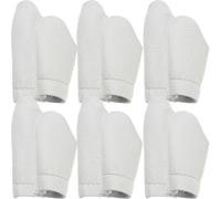 Générique Set de 12 Protège-doigts en Cuir Pu pour Couture Diy, Compact et Élégant, Adapté pour Index et Pouce, pour Travaux de Feutrage la Main Couleur Aléatoire