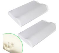 Générique Set de 2 oreillers ergonomiques en Mousse à mémoire de Forme,Santé & beauté, Hygiène personnelle, Aides au Sommeil, Crème (Poids 1.65KG)
