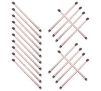 Générique Set de 20 Pinceaux à Fard à Paupières Double Embout en Aluminium Fibres Synthétiques Douces pour Routine de Maquillage Polyvalente