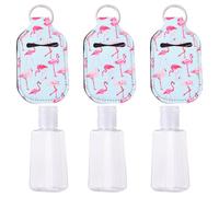 Générique Set de 3 Bouteilles Vides 30ml en Néoprène Étui Protecteur Portable Réutilisable, Design Unique, pour Savonnette Liquide et Lotion Mains en Déplacement