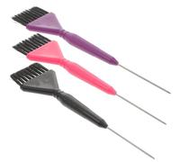 Générique Set de 3 Brosses à Teindre pour Coloration de Cheveux, Brosses en PC Prise Confortable pour Application Uniforme en Salon Domicile Couleur Aléatoire
