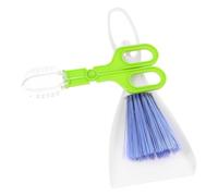 Générique Set de 3pcs Balayette Pelle Portable en Abs Mini Balai à Main et Pelle à Poussière pour Reptiles et Petits Animaux, Outils de Nettoyage Pratiques pour Fournitures pour Hamsters