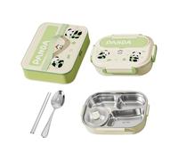 Générique Set de Boîtes Repas | Boîte À Lunch Capybara Panda Pour Femmes,Récipients de Rangement Alimentaire en Acier Inoxydable avec Ustensiles pour Snack Bureau Femmes Hommes École Travail Voyage