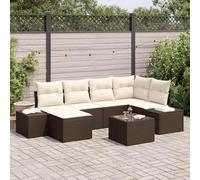 Générique Set de canapé de Jardin 6 pièces avec Coussins en rotin Poly Gris,Canapés de Jardin,60.8KG-3355807