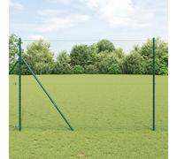 Générique Set de Clôture Set de 2 Vert Acier, revêtement PVC 25 x 1.5 m,Poteaux & traverses de clôture,28.37KG-3352685