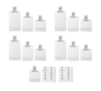 Générique Set de Contenants Cosmétiques Rechargeables en Pet, Facile à Remplir, Capacité Large, pour Crèmes et Hydratants en Voyage