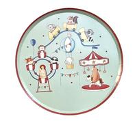 Générique Set de Fête Cirque pour Enfants, Assiettes, Gobelets et Serviettes en Papier, Motif Animaux de Cirque, Couleur Menthe et Rose, Décoration Anniversaire, 80 pièces, pour 20 couverts