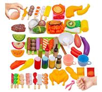 Générique Set de Jeu de Barbecue pour Enfant - Réaliste, Multicolore, Complet et éducatif,Kit de Jeu d'Imitation Cuisine au Barbecue,pour Les Filles et Les Garçons d'Âge