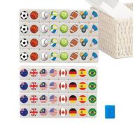 Générique Set de Mahjong Classique | Jeu interactif Parent-Enfant Portable | Jeu de Société de Voyage pour Adultes,pour Ado Enfant Famille Amis Vacances Scolaires Soirées