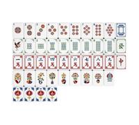 Générique Set de Mahjong - Jeu de Plateau Traditionnel Chinois | Table Portable, Jeux 3.2*2.3 cm