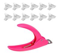 Générique Set de Manucure Faciles à Utiliser 13 Pièces Pinces à Ongles en Plastique Couleur Aléatoire pour Nail Art DIY et Salons Professionnels