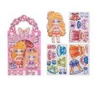 Générique Set De s Magnétiques À Habiller,Jeu De Rôle Et D'Imagination | Jouet de Magnétique à Habiller pour Filles,pour Collectionneurs Élèves Amateurs De Mode Et D'Âge