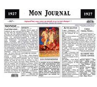 Générique Set de Table année 1927 - Mon Journal - plastifié - Année de Naissance ou Anniversaire - Idéal pour Cadeau