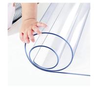 Générique Set de Table en PVC Transparent ou givré, 3 mm d'épaisseur - Protecteur imperméable Personnalisable for la Cuisine, Le Bureau, Les fêtes et l'extérieur(Frosted,23.6x47.2in/60x120cm)
