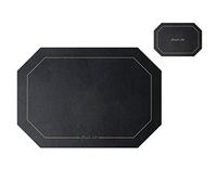 Générique Set De Table Octogonal en Cuir, Double Face, épaisseur 3 Mm