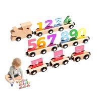 Générique Set de Train | リスけ バードフィーダー,Voiture De Train Magnétique en Bois - パティオ ベランダ ペット