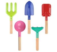 Générique Set D'outils de Jardinage Multifonction en Fer et Bois, Râteau à Main et Truelle Robuste pour Pelouses et Jardins, Kit Complet pour Entretien Facile
