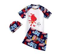 Générique Set Due Pezzi da Bagno Bambino Con Stampa Cartoon Comodo Leggero per Bambini 2-12 Anni Estate 2026(Light Gray, 7-8 Years)