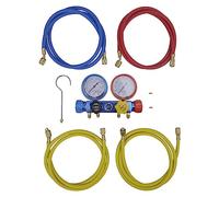 Générique Set Manifold 4 Voies pour climatiseur,Manomètres,1.99KG-141654