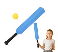 Générique Set Mousse - Léger, Résistant Raquettes Et Balles | Jeu Sport Jardin Intérieur Extérieur | Kit Pédagogique Bâton Balle avec Piquets, Activité Parent Enfant