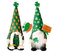 Générique Set of 2 GNOME Christmas Decoration, Christmas GNOME Plush Dolls, Christmass Handmade Swedish Tomte Christmass Tree Hat, Standing Gonk Dwarf Doll for Indoor Decoration Holiday Decor